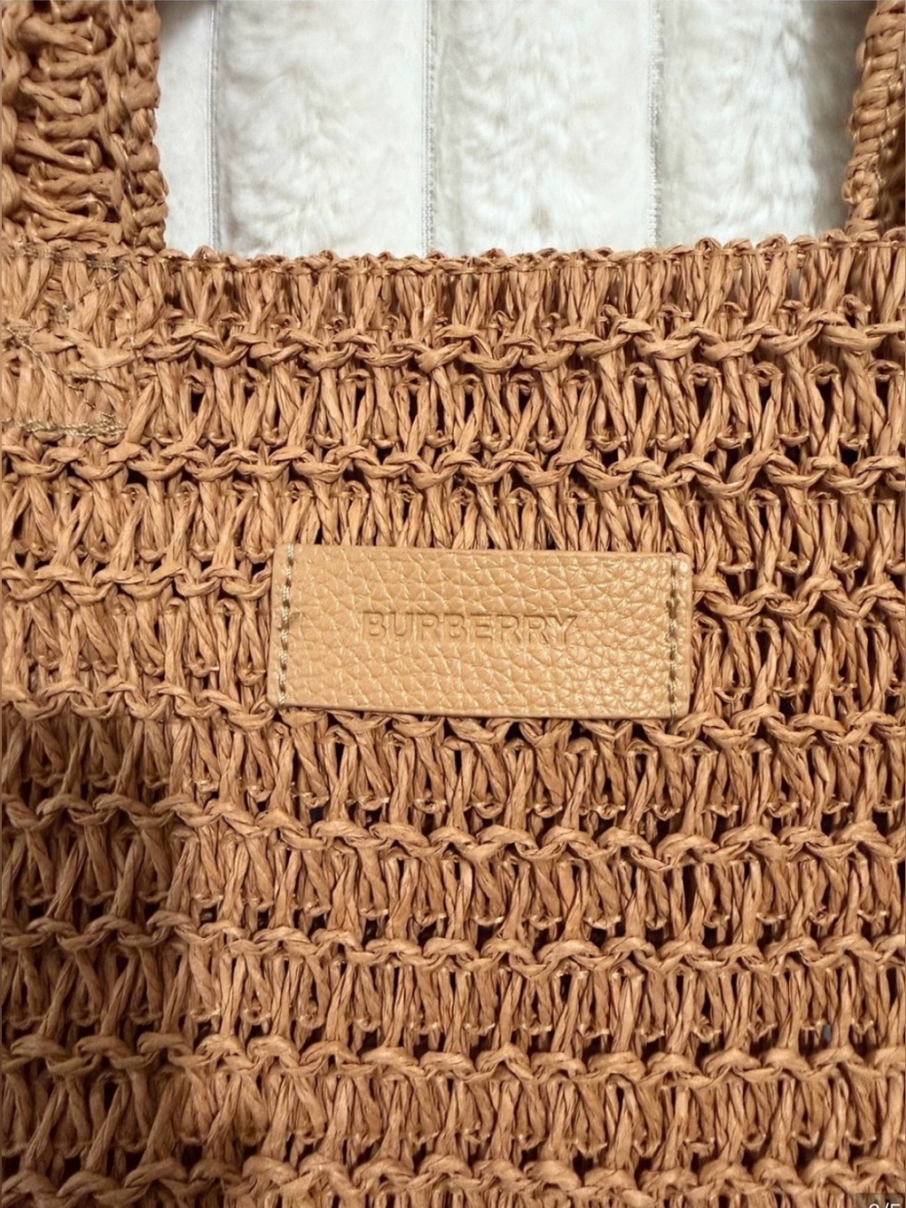 Burberry Woven Tote Bag - Picture 3 of 9
